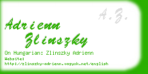 adrienn zlinszky business card